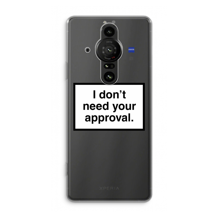 Don't need approval: Sony Xperia Pro-I Transparant Hoesje
