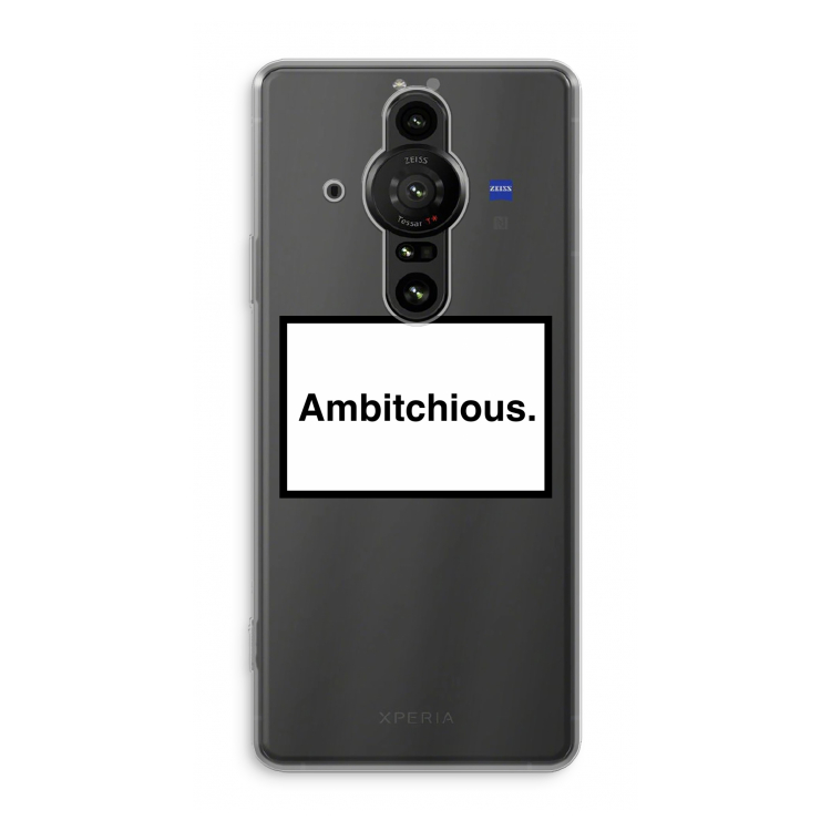 Ambitchious: Sony Xperia Pro-I Transparant Hoesje