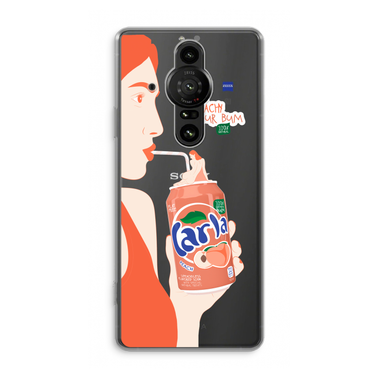 Peach please!: Sony Xperia Pro-I Transparant Hoesje