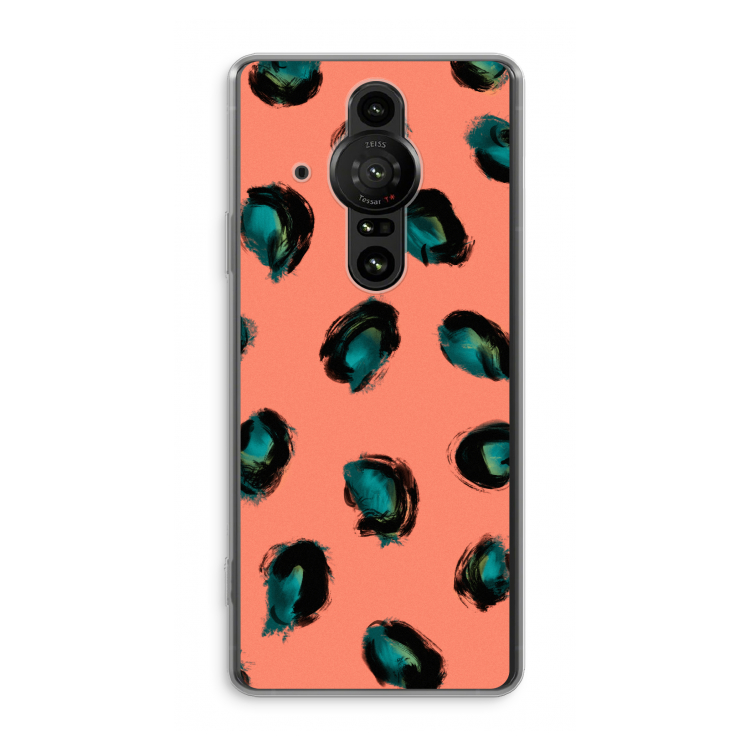 Pink Cheetah: Sony Xperia Pro-I Transparant Hoesje