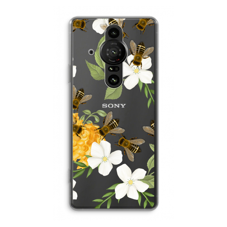 No flowers without bees: Sony Xperia Pro-I Transparant Hoesje