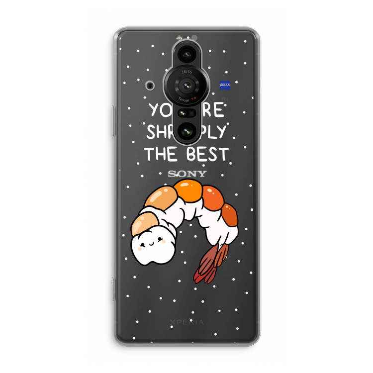 You're Shrimply The Best: Sony Xperia Pro-I Transparant Hoesje