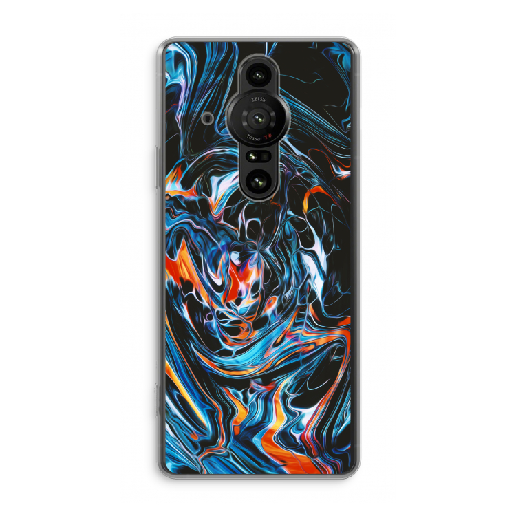 Black Unicorn: Sony Xperia Pro-I Transparant Hoesje