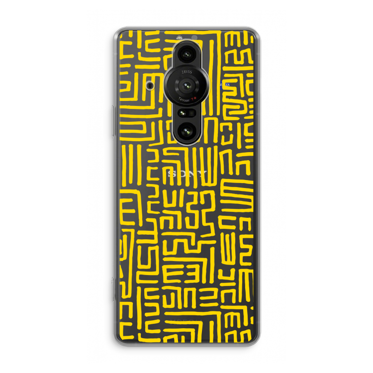 Majorelle Blue Print: Sony Xperia Pro-I Transparant Hoesje