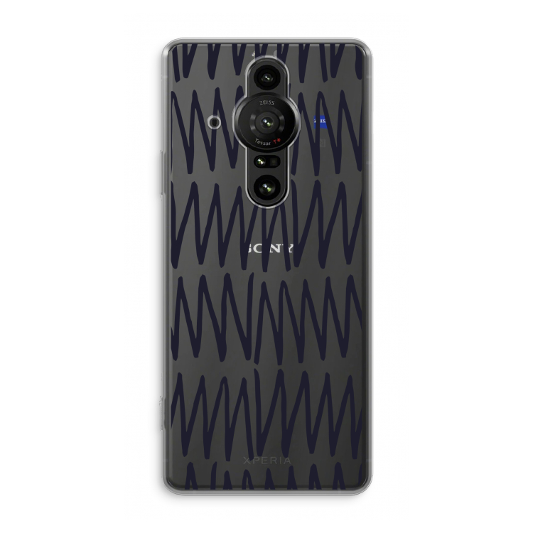 Marrakech Zigzag: Sony Xperia Pro-I Transparant Hoesje