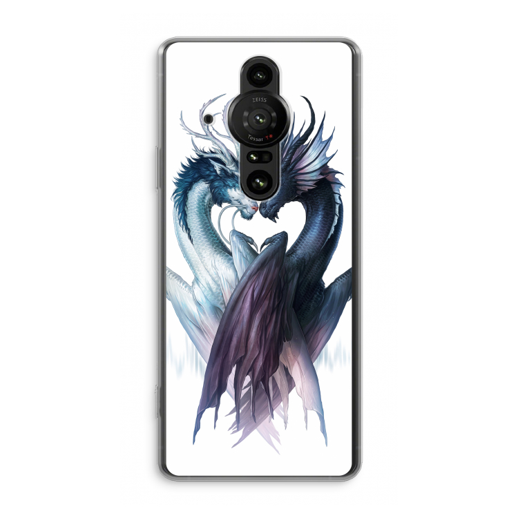 Yin Yang Dragons: Sony Xperia Pro-I Transparant Hoesje