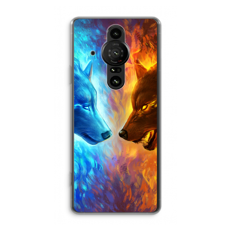 Fire & Ice: Sony Xperia Pro-I Transparant Hoesje