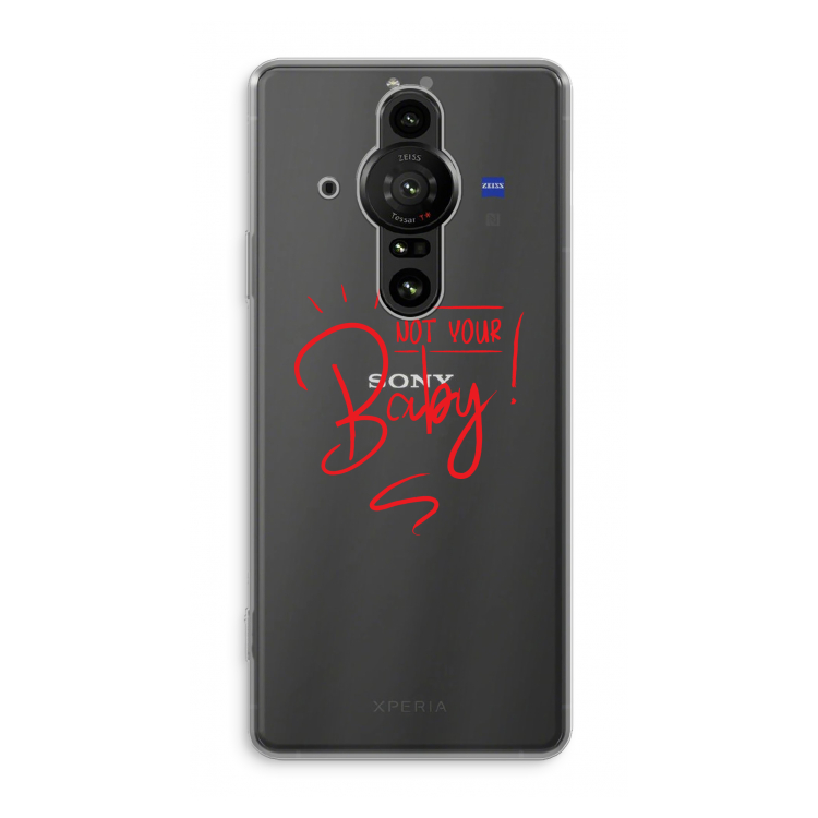 Not Your Baby: Sony Xperia Pro-I Transparant Hoesje