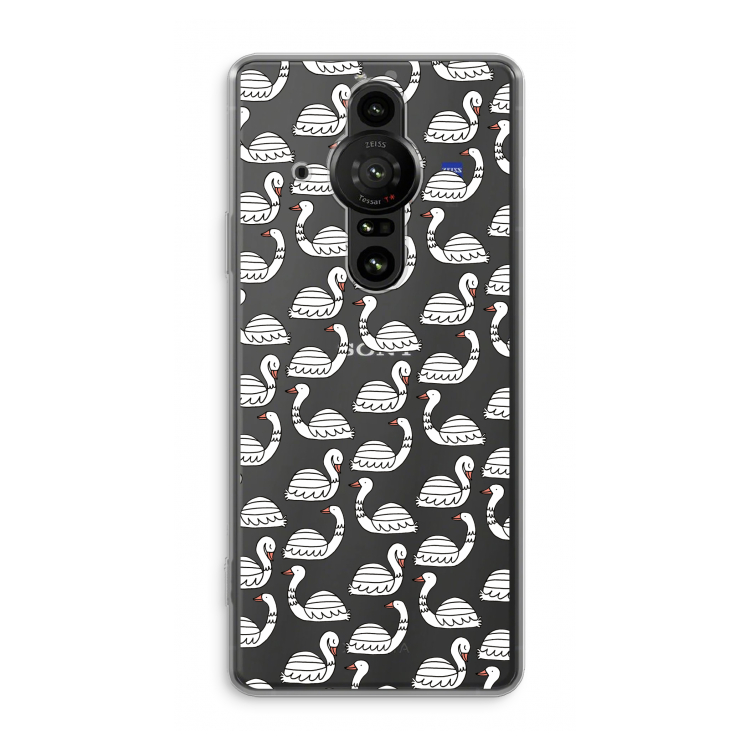Zwanen: Sony Xperia Pro-I Transparant Hoesje