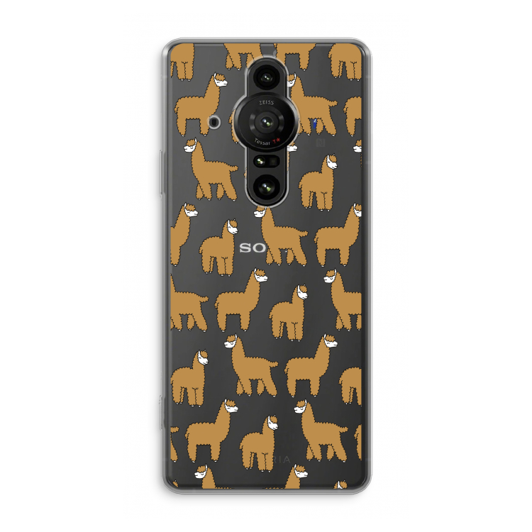 Alpacas: Sony Xperia Pro-I Transparant Hoesje