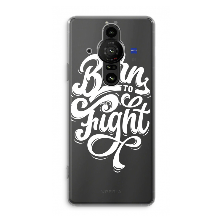Born to Fight: Sony Xperia Pro-I Transparant Hoesje