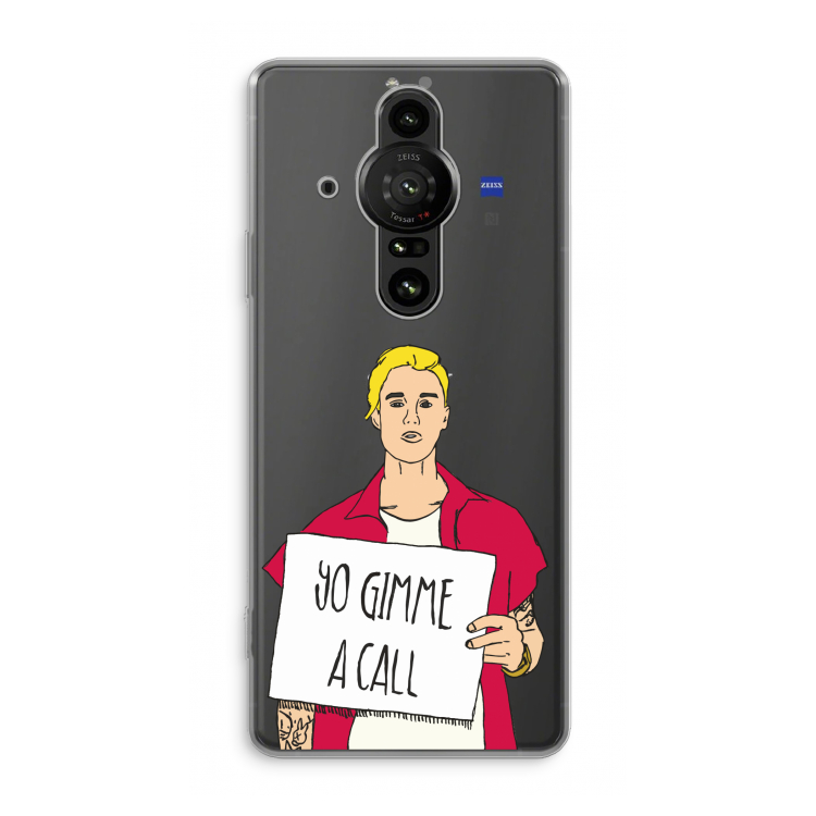 Gimme a call: Sony Xperia Pro-I Transparant Hoesje