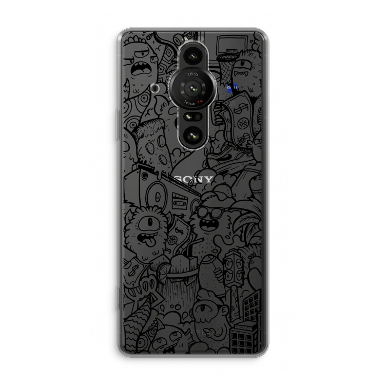 Vexx Black City : Sony Xperia Pro-I Transparant Hoesje