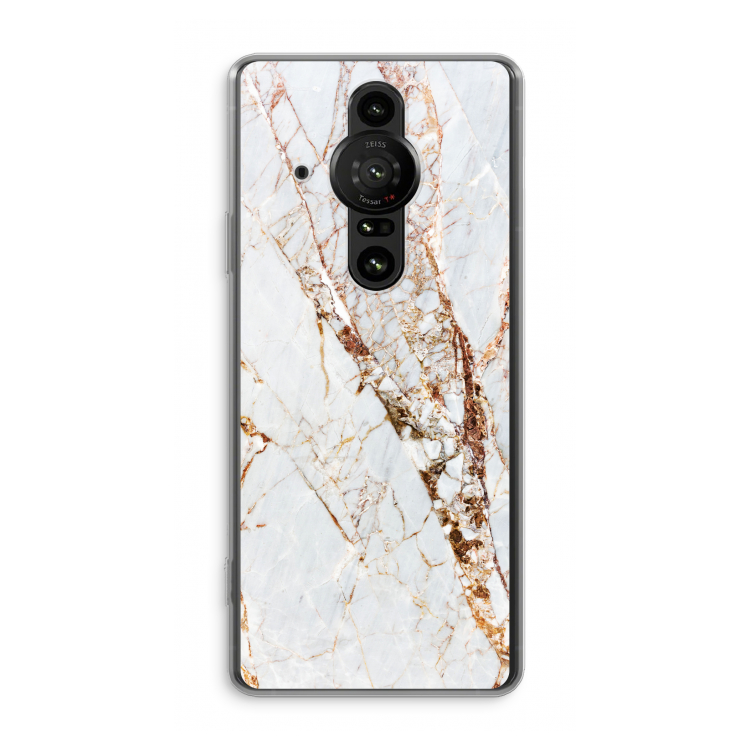 Goud marmer: Sony Xperia Pro-I Transparant Hoesje