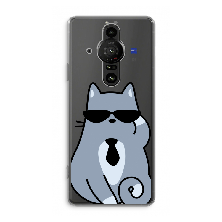 Cool cat: Sony Xperia Pro-I Transparant Hoesje