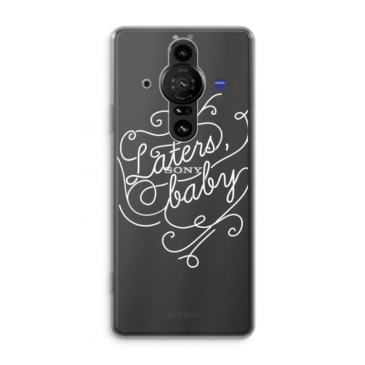 Laters, baby: Sony Xperia Pro-I Transparant Hoesje