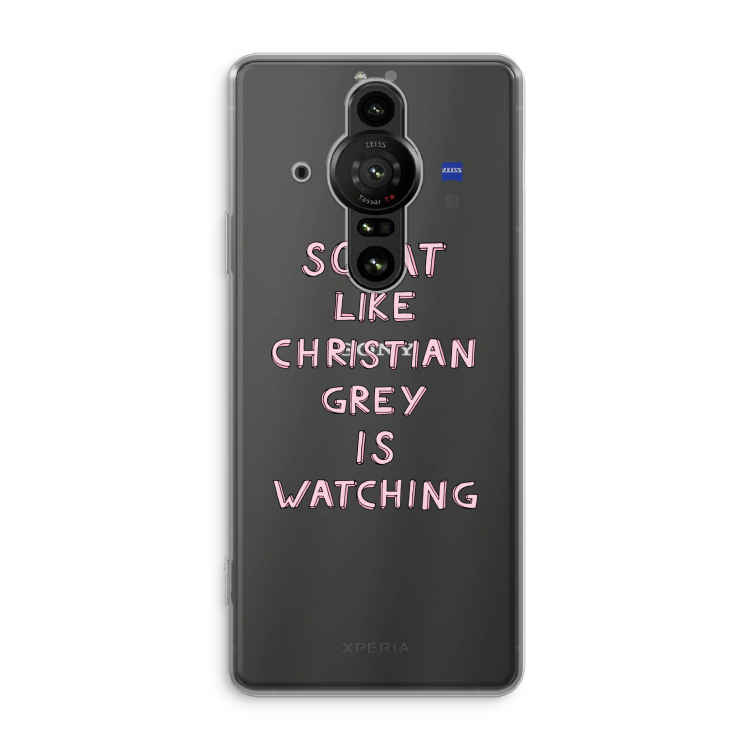 Christian Grey: Sony Xperia Pro-I Transparant Hoesje