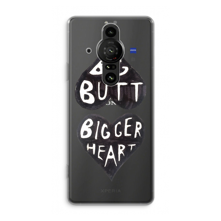 Big butt bigger heart: Sony Xperia Pro-I Transparant Hoesje