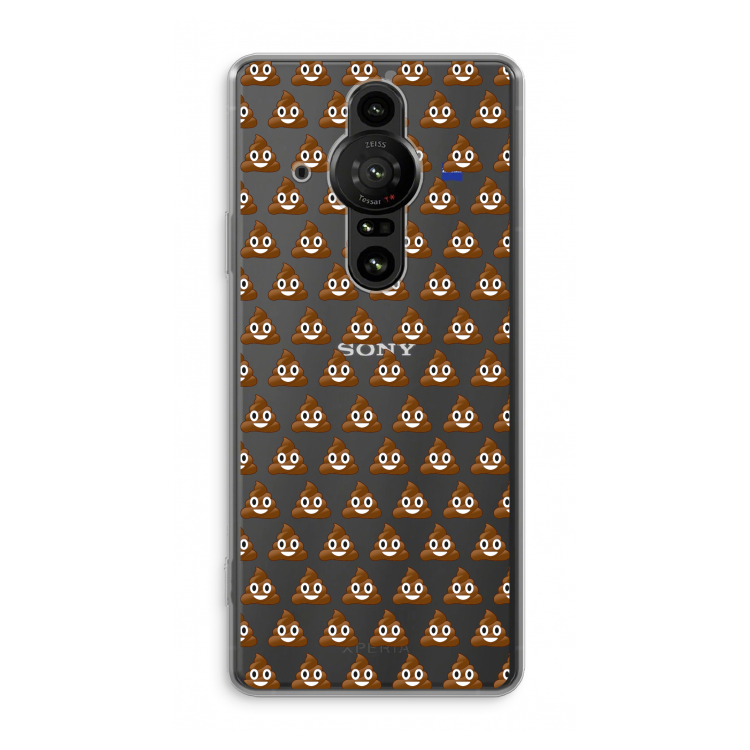 Poop emoji: Sony Xperia Pro-I Transparant Hoesje