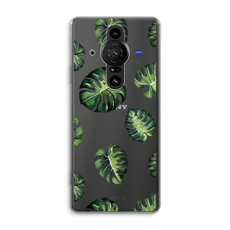 Tropische bladeren: Sony Xperia Pro-I Transparant Hoesje