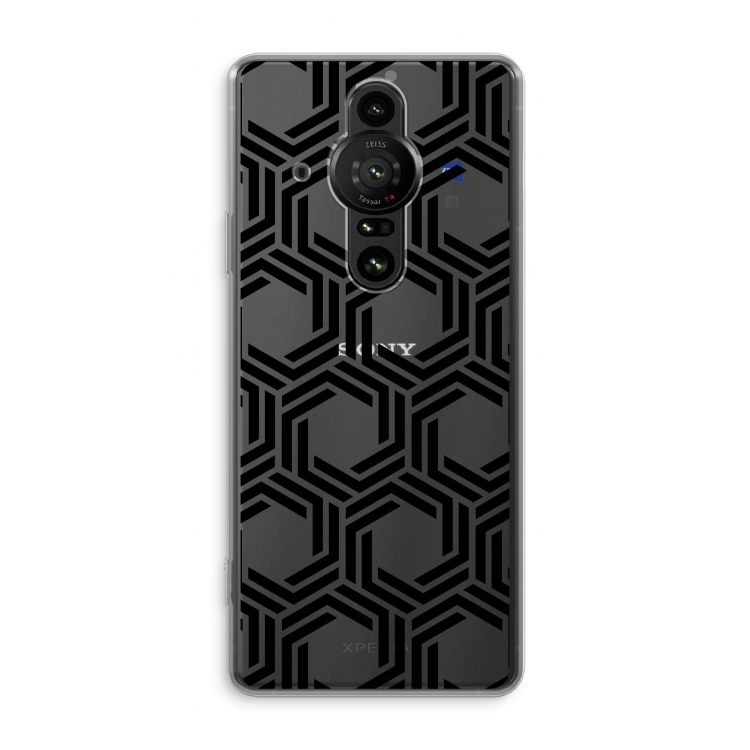 Geometrisch patroon: Sony Xperia Pro-I Transparant Hoesje