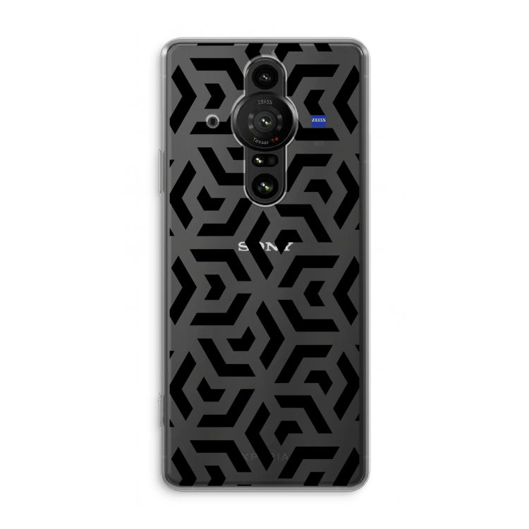 Crazy pattern: Sony Xperia Pro-I Transparant Hoesje
