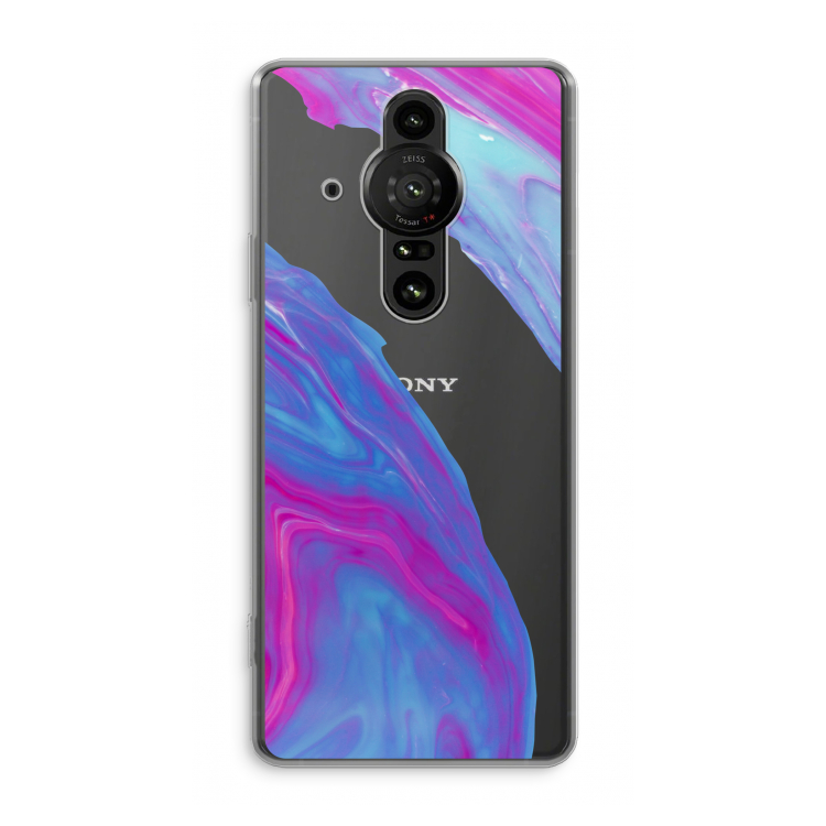 Zweverige regenboog: Sony Xperia Pro-I Transparant Hoesje