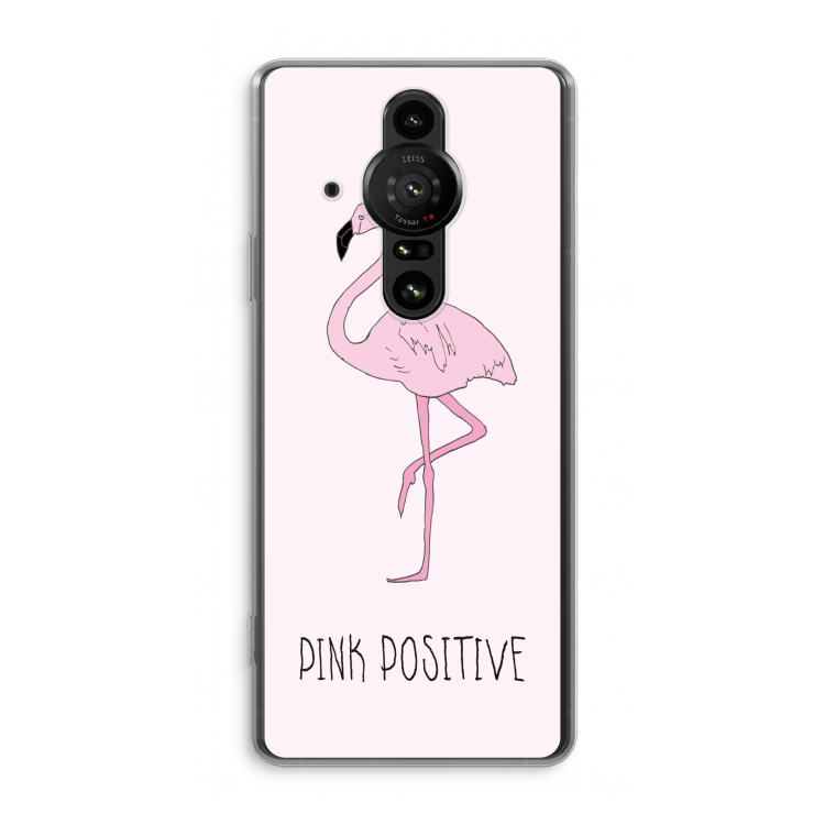 Pink positive: Sony Xperia Pro-I Transparant Hoesje