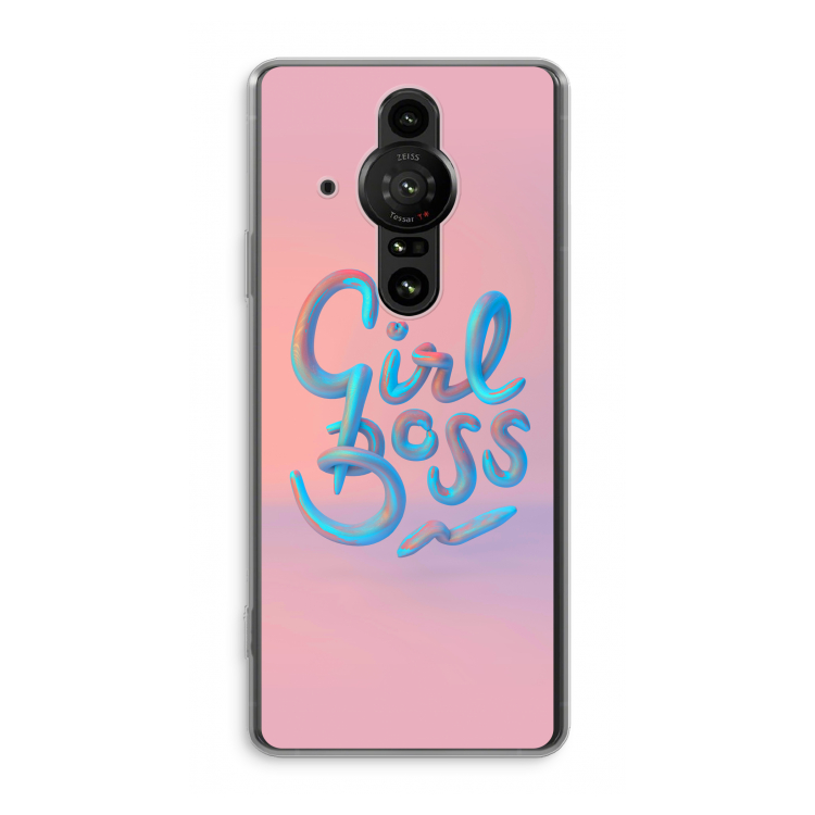 Girl boss: Sony Xperia Pro-I Transparant Hoesje