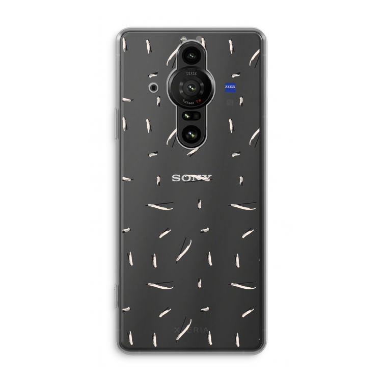 Hipster stripes: Sony Xperia Pro-I Transparant Hoesje