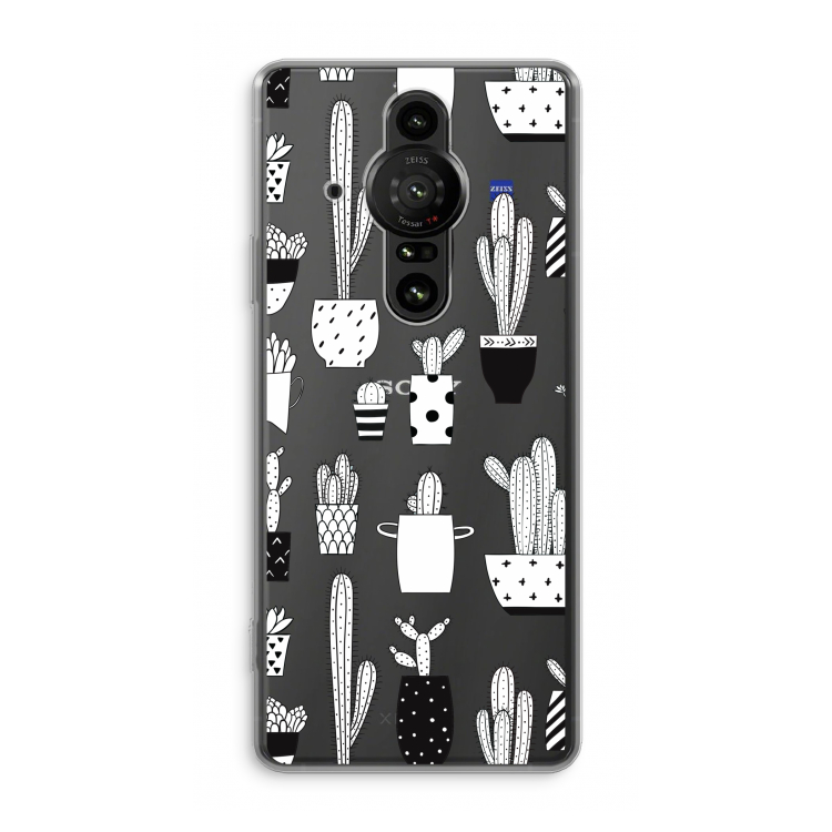 Cactusmotief: Sony Xperia Pro-I Transparant Hoesje