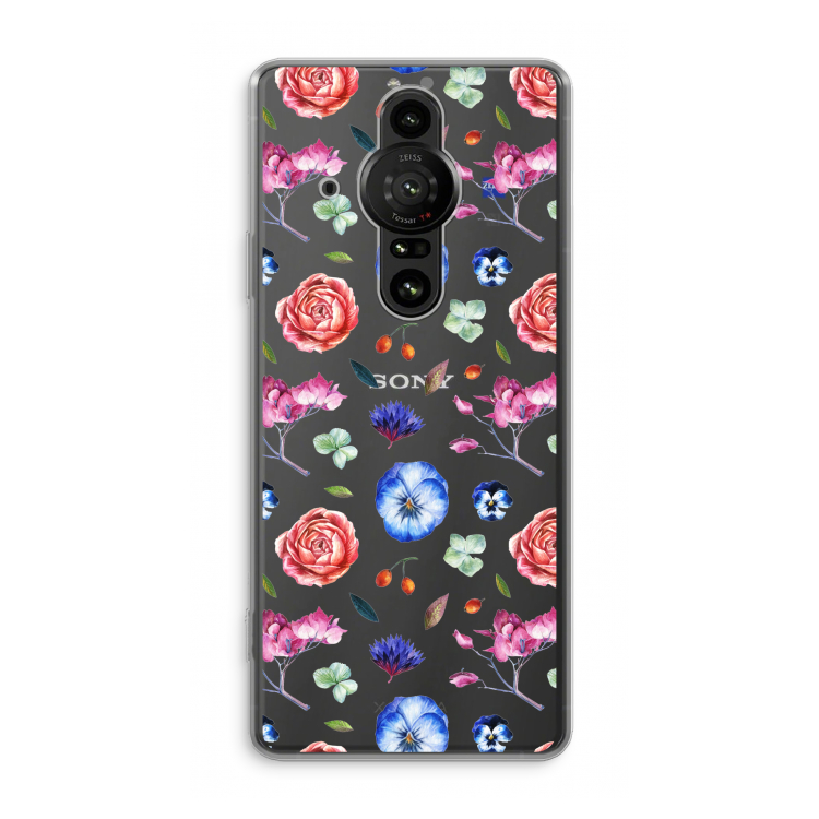 Bloemetjes: Sony Xperia Pro-I Transparant Hoesje