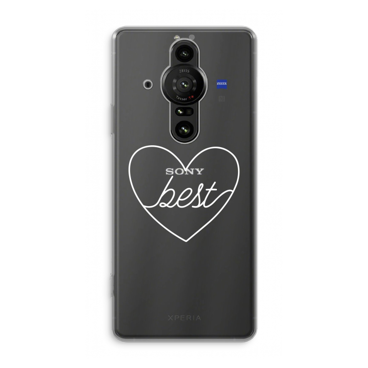 Best heart pastel: Sony Xperia Pro-I Transparant Hoesje