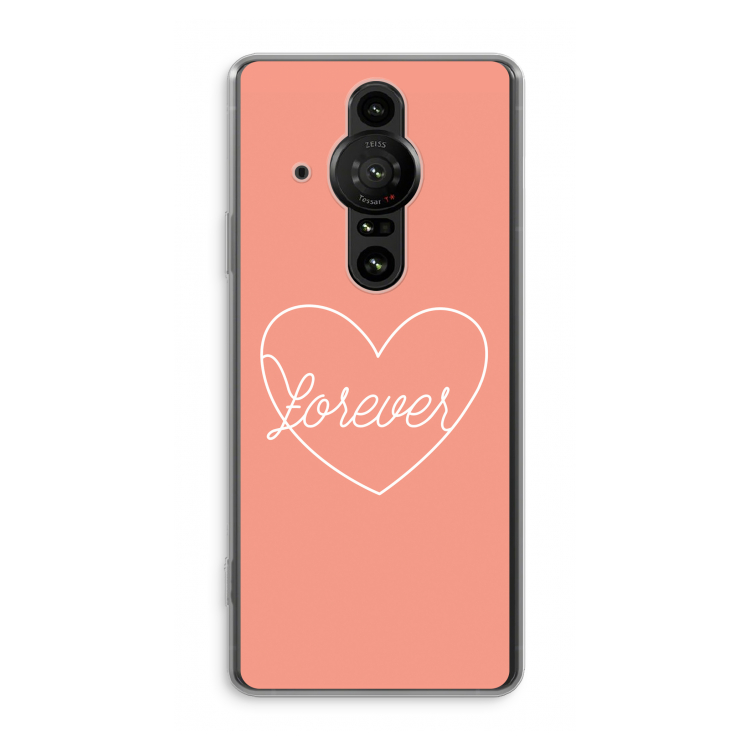 Forever heart: Sony Xperia Pro-I Transparant Hoesje