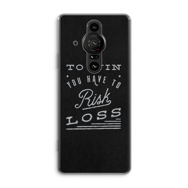 Risk loss: Sony Xperia Pro-I Transparant Hoesje