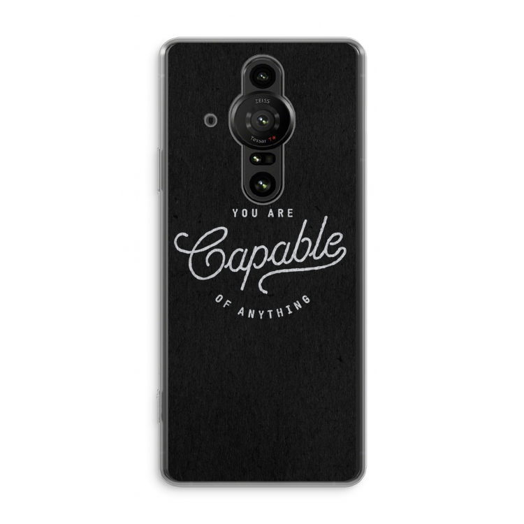Capable: Sony Xperia Pro-I Transparant Hoesje