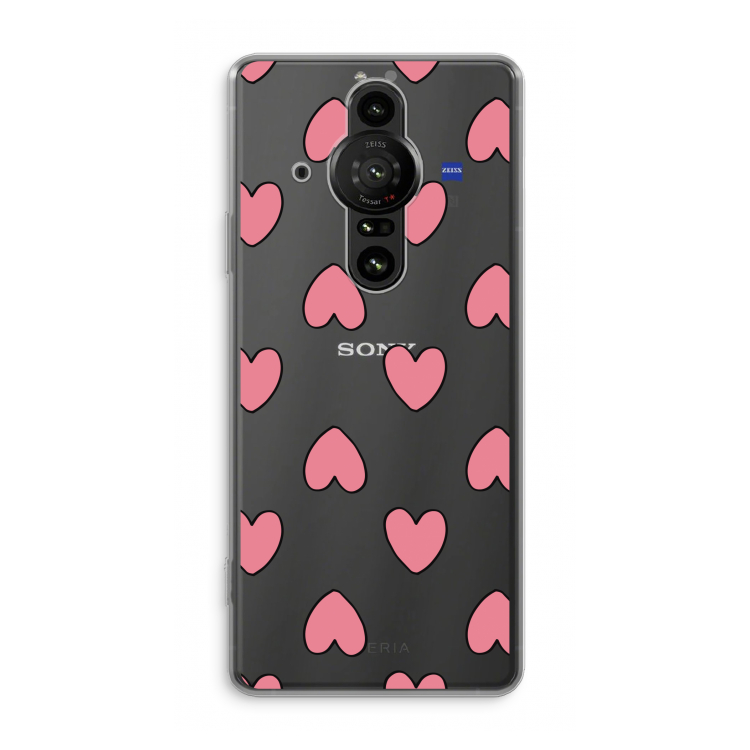 Ondersteboven verliefd: Sony Xperia Pro-I Transparant Hoesje