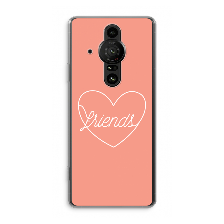 Friends heart: Sony Xperia Pro-I Transparant Hoesje