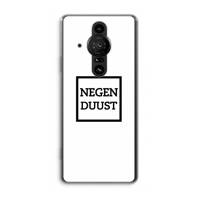 Negenduust vierkant: Sony Xperia Pro-I Transparant Hoesje