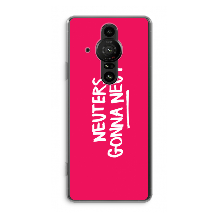 Neuters (roze): Sony Xperia Pro-I Transparant Hoesje