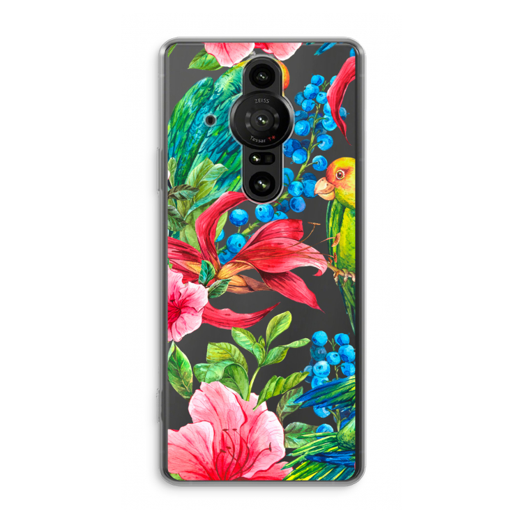 Papegaaien: Sony Xperia Pro-I Transparant Hoesje