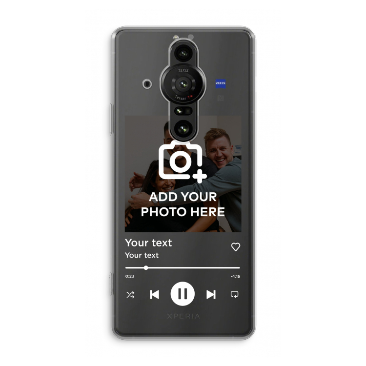 Music Player: Sony Xperia Pro-I Transparant Hoesje
