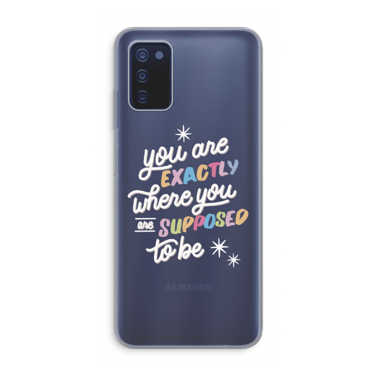Right Place: Samsung Galaxy A03s Transparant Hoesje