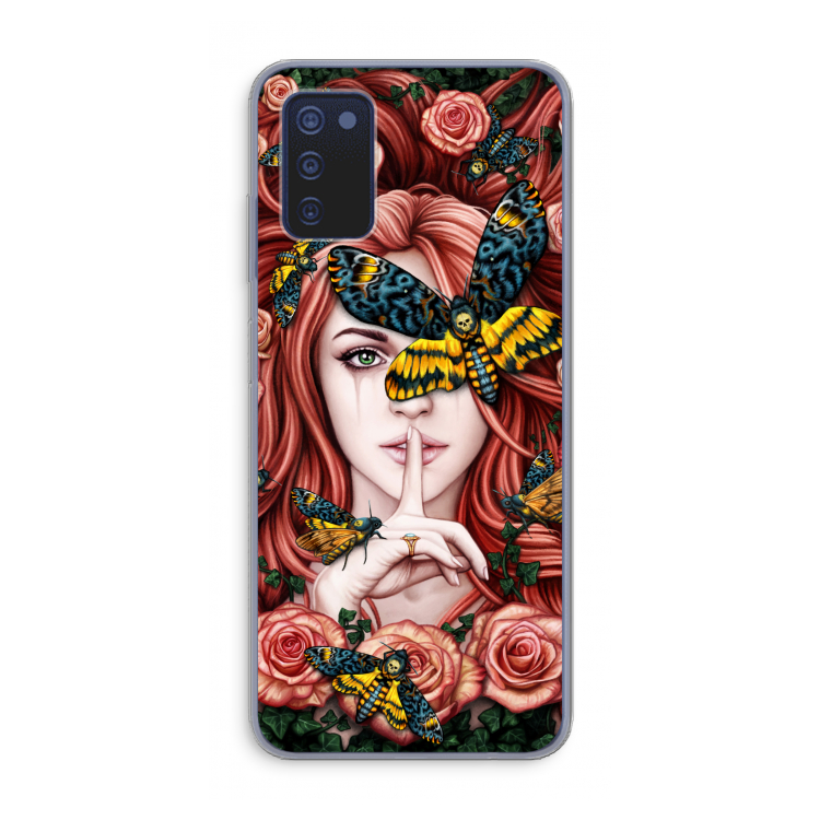 Lady Moth: Samsung Galaxy A03s Transparant Hoesje