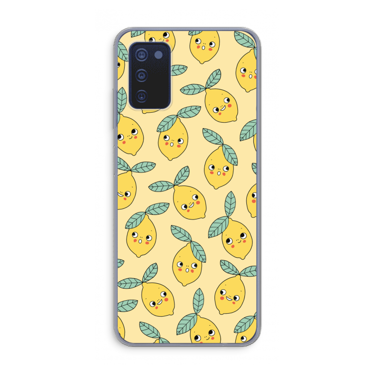 Citroenen: Samsung Galaxy A03s Transparant Hoesje