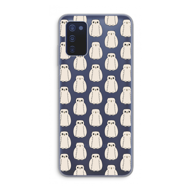 Uilen: Samsung Galaxy A03s Transparant Hoesje