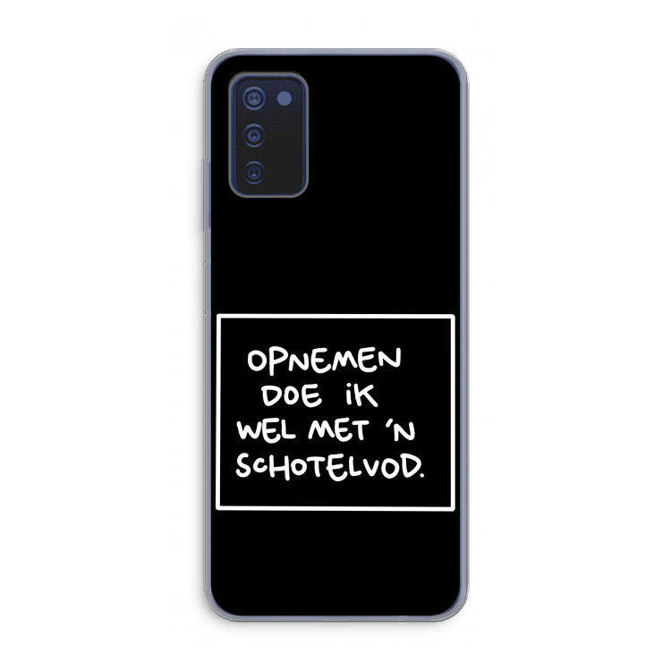 Schotelvod: Samsung Galaxy A03s Transparant Hoesje