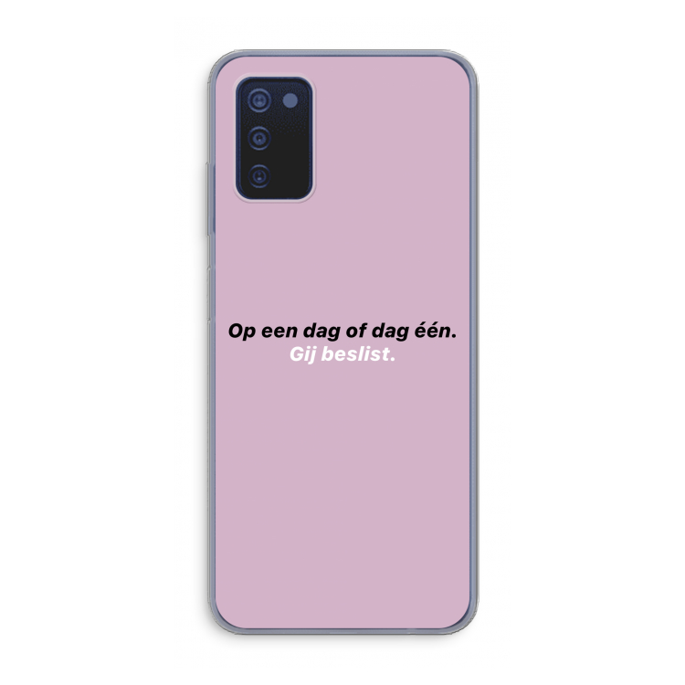 gij beslist: Samsung Galaxy A03s Transparant Hoesje
