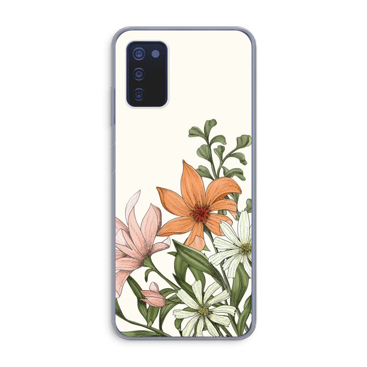 Floral bouquet: Samsung Galaxy A03s Transparant Hoesje