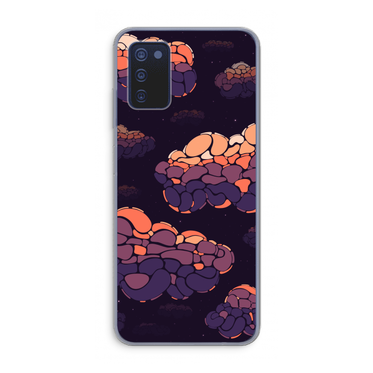Patroon Wolken: Samsung Galaxy A03s Transparant Hoesje